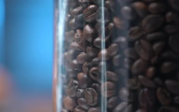 Stock Video Coffee Beans In A Cristal Jar For PC