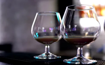 Stock Video Cocktail Glasses At The Bar Counter For PC