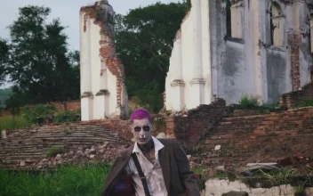 Stock Video Clown Waving Machete For PC
