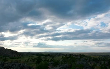 Stock Video Cloudy Day In The Countryside For PC