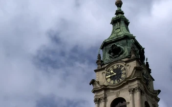 Stock Video Clouds Passing Behind A Clock Tower For PC