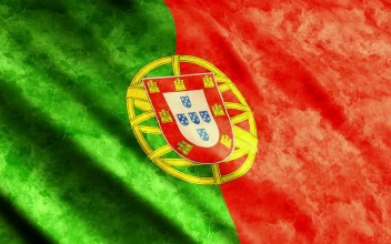 Stock Video Faded Flag Of Portugal Waving D For PC