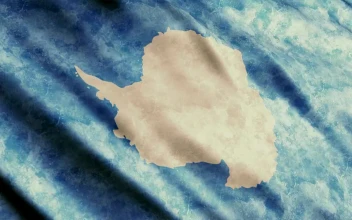 Stock Video Faded Antarctica Flag Waving For PC