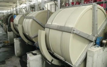 Stock Video Factory Producing Leather For PC