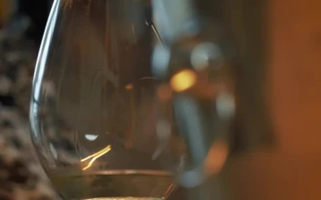 Stock Video Face Of A Man Drinking Champagne From A Glass For PC