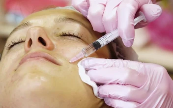 Stock Video Face Lifting Injections On Womans Face For PC