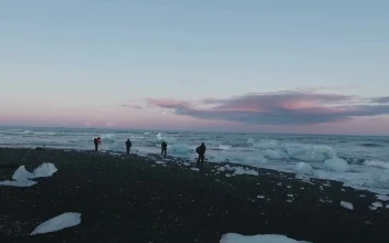 Stock Video Exploring A Volcanic Coast For PC