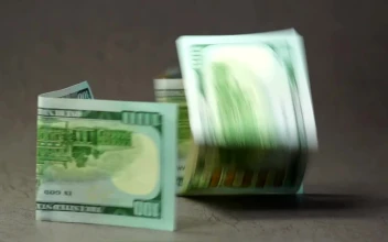 Stock Video Euros And Dollars Falling To The Table For PC