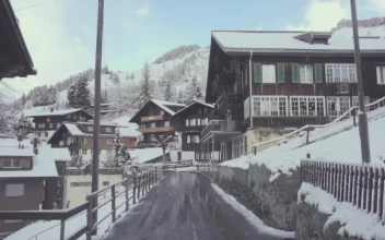Stock Video European Town During Winter For PC