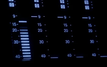 Stock Video Equalizer Screen On A Control Panel For PC