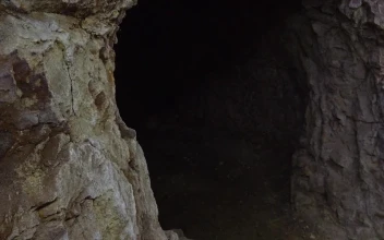 Stock Video Entrance Of A Rock Cave For PC