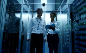 Stock Video Engineers Working In The Data Center For PC