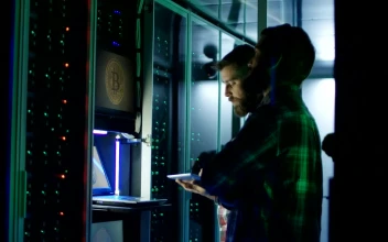 Stock Video Engineer Setting Bitcoin Mining Farm For PC
