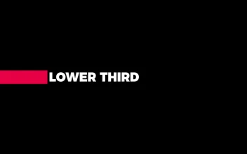 Stock Video Elegant Lower Third Coming From Left For PC