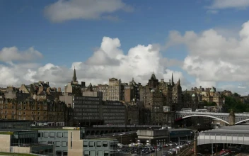 Stock Video Edinburgh City Time Lapse Seen From Afar For PC