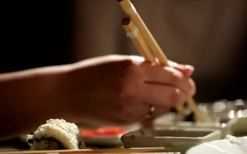Stock Video Eating Sushi In A Restaurant For PC