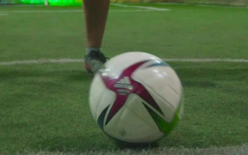 Stock Video Dynamic Shot Of A Futsal Team Crossing The Ball For PC