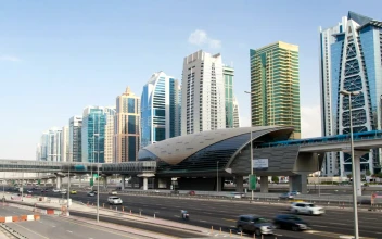 Stock Video Dubai Train Station And Highway With Fast Traffic For PC