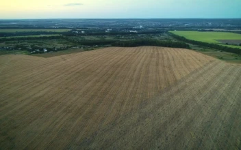 Stock Video Dry Agriculture Fields From Aerial Shot For PC