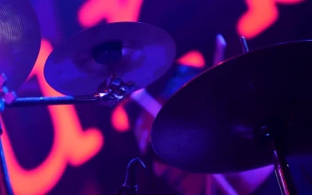 Stock Video Drummers Hands Using Wooden Drumsticks For PC