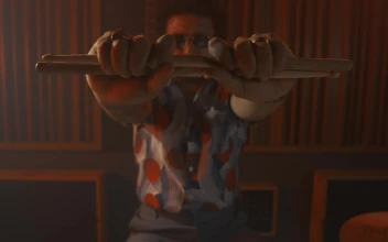 Stock Video Drummer Stretching Before Playing For PC