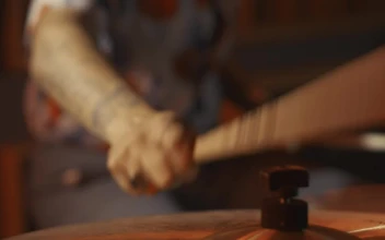 Stock Video Drummer Playing In A Studio For PC