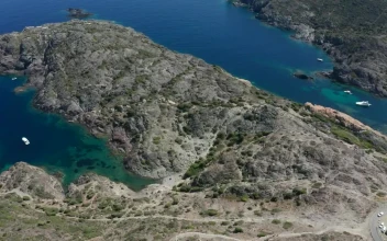 Stock Video Drone Flying Across A Cove For PC