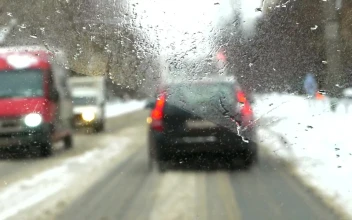 Stock Video Driving On A Cold Morning For PC