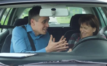 Stock Video Driving Instructor Angry At His Student For PC