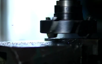 Stock Video Drilling Machine In A Factory For PC
