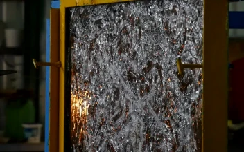 Stock Video Drilling A Bullet Proof Glass For PC