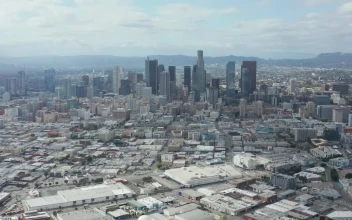 Stock Video Downtown Los Angeles Drone Shot For PC