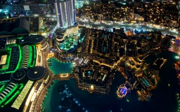 Stock Video Downtown Dubai Cityscape From Above For PC