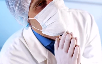 Stock Video Doctor Praying With Great Faith Before Surgery For PC