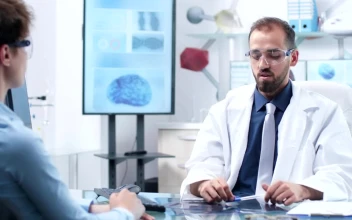 Stock Video Doctor Demonstrates Medical Innovation With Ar Tech For PC