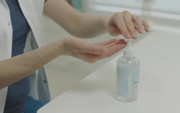 Stock Video Doctor Cleaning Their Hands For PC