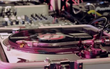 Stock Video Dj Playing And Mixing Music With Vinyl For PC
