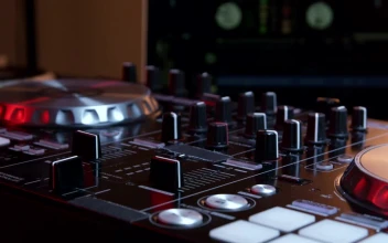 Stock Video Dj Configuring A Mixing Deck For PC