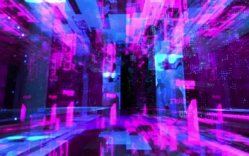 Stock Video Digital World Of Artificial Intelligence And Information For PC