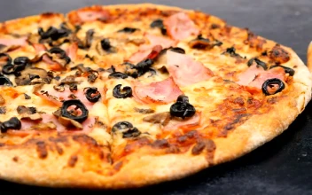 Stock Video Different Pizza Types In A Row For PC