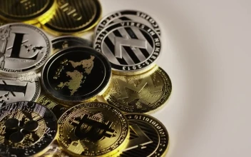 Stock Video Different Cryptocurrency Coins Rotating For PC