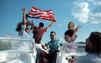 Stock Video Friends Having Fun On A Speedboat For PC