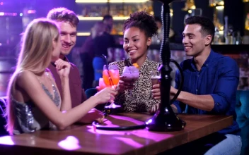 Stock Video Friends Having A Drink At A Nightclub For PC
