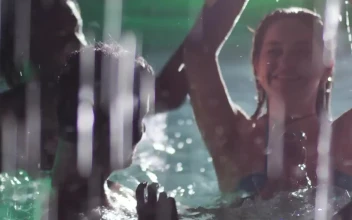 Stock Video Friends Dancing In A Pool For PC