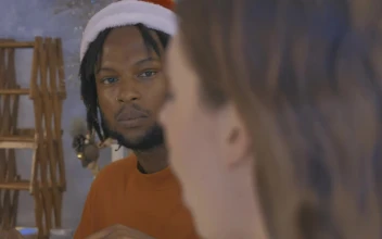 Stock Video Friends Chatting During Christmas Dinner For PC
