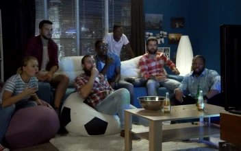 Stock Video Friends Betting On Sports Games For PC