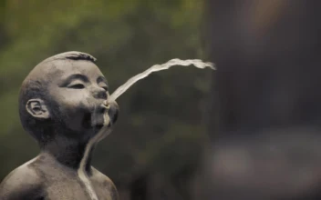 Stock Video Fountain In The Shape Of A Kid For PC