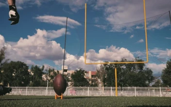 Stock Video Football Player Scoring A Field Goal For PC