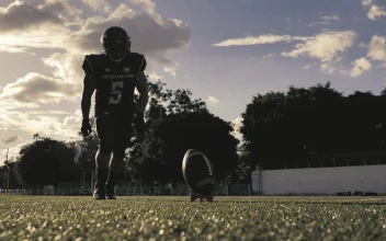 Stock Video Football Player Kicking The Ball For PC