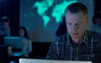 Stock Video Focused Man Working On The Computer For PC